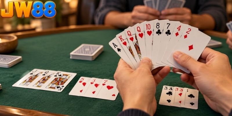 Các số được cộng theo đúng giá trị trên lá bài
